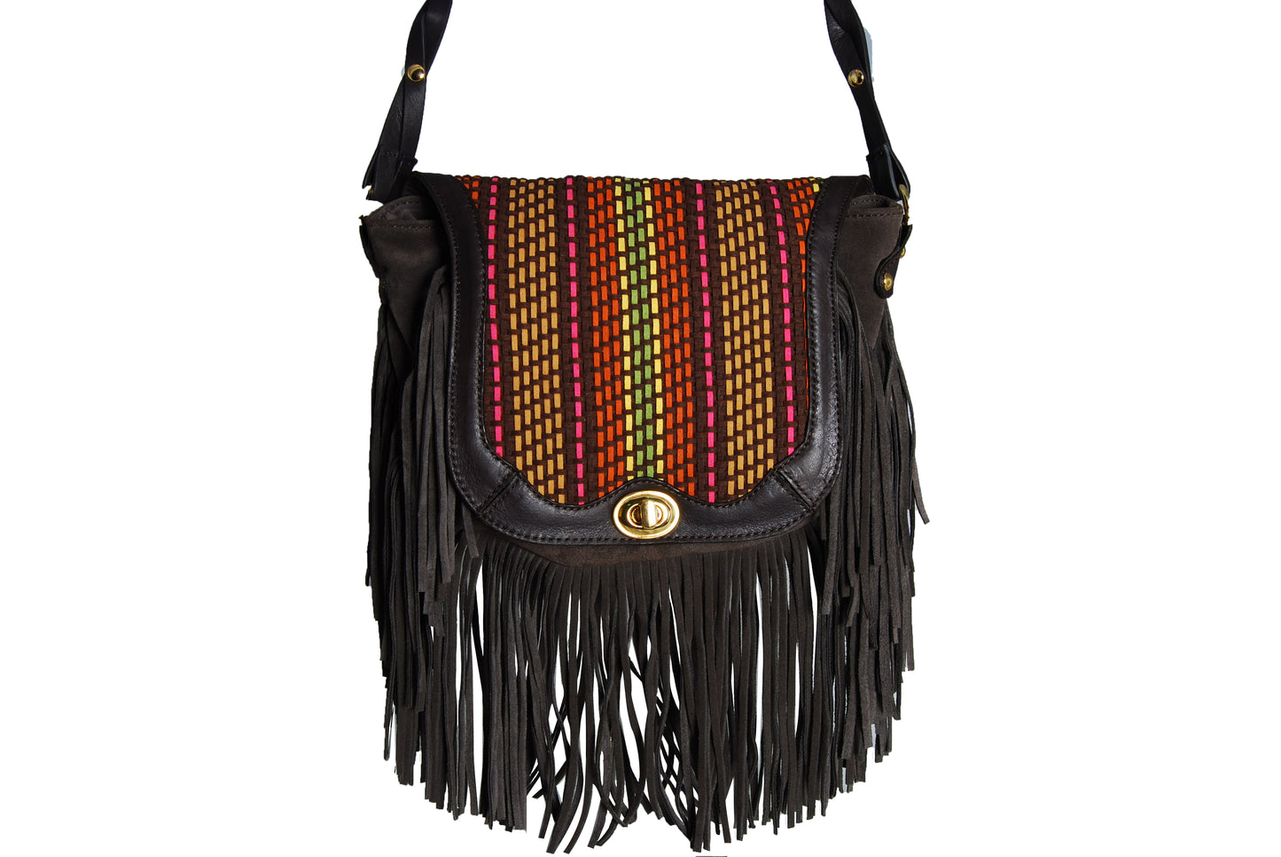 Maddie Hand-braided Crossbody Satchel