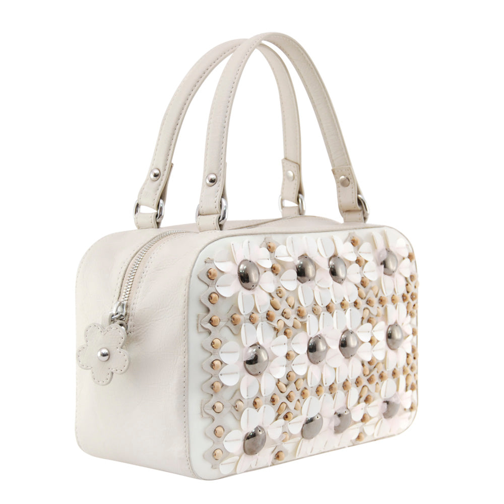 PETULA Embellished Leather Box Bag