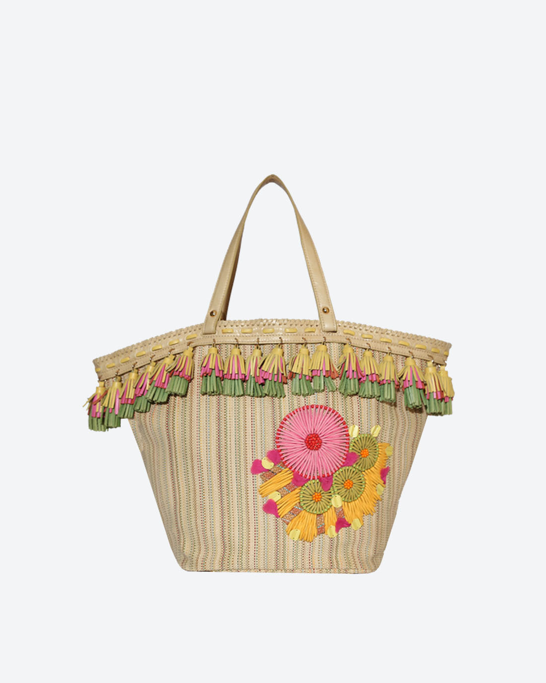 GAURA Embellished Beach Basket