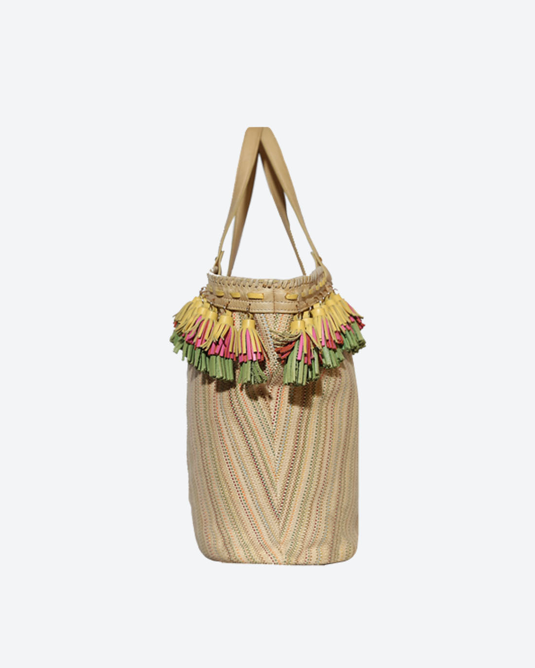 GAURA Embellished Beach Basket