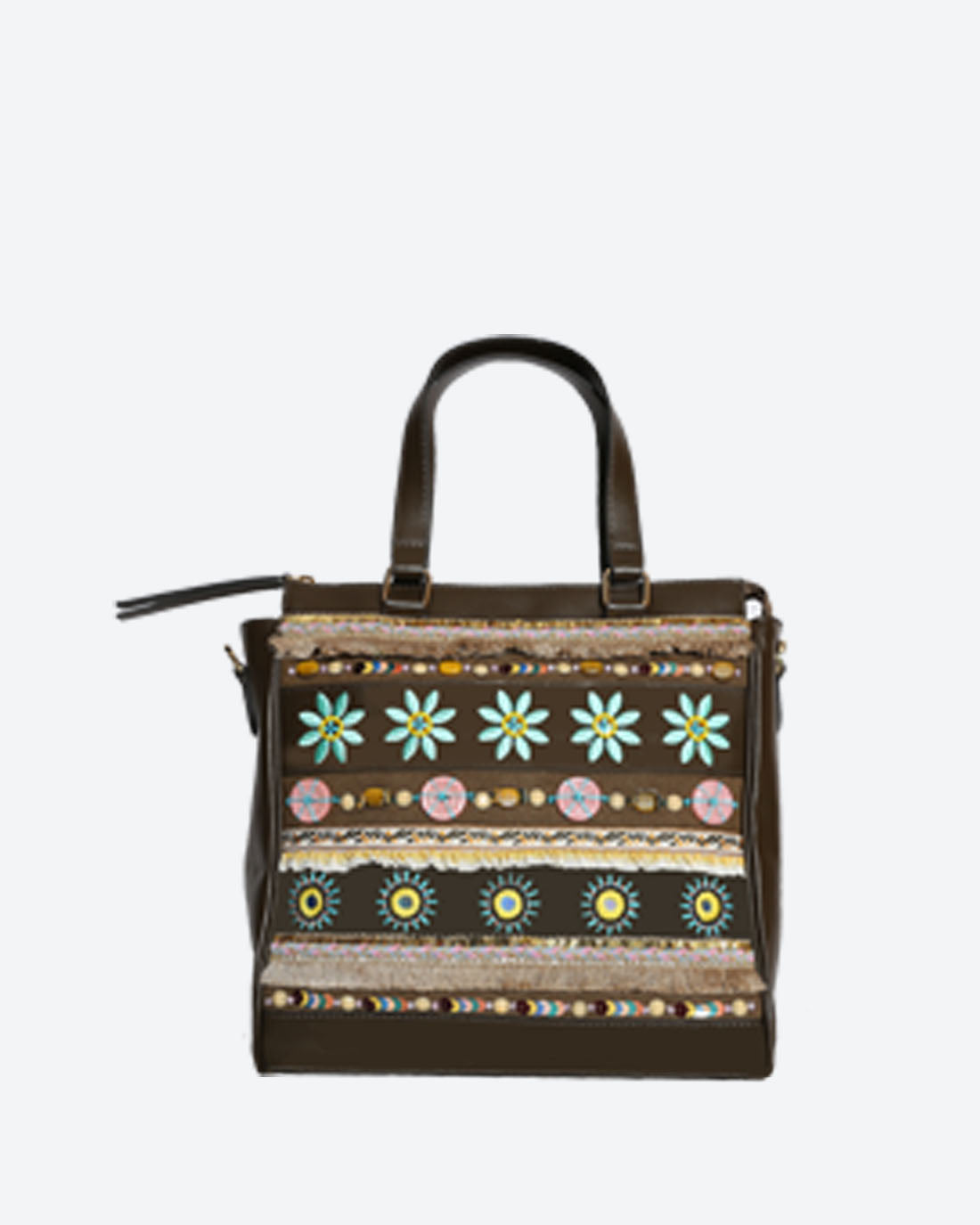 Sanjana Embellished Leather Tote