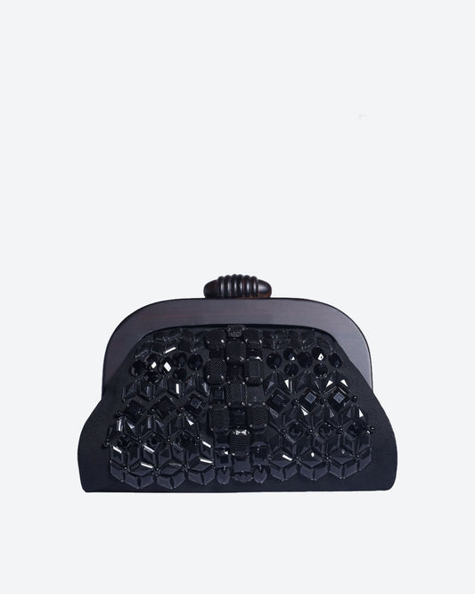 NOIR Beaded Evening Clutch