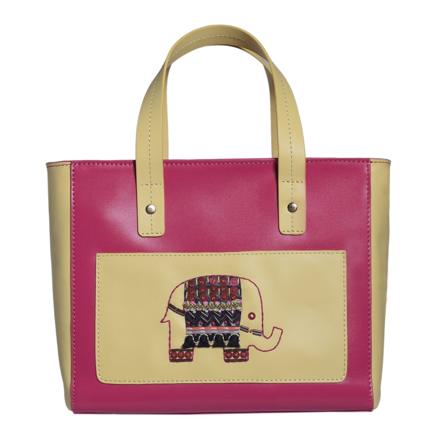 EKANTA Leather Square Tote