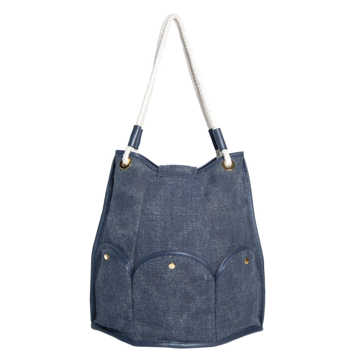 MARGUERITE: Túi bucket vải