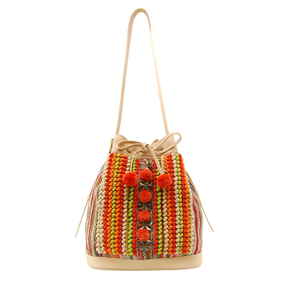 MOLLIS Embellished Drawstring Bucket