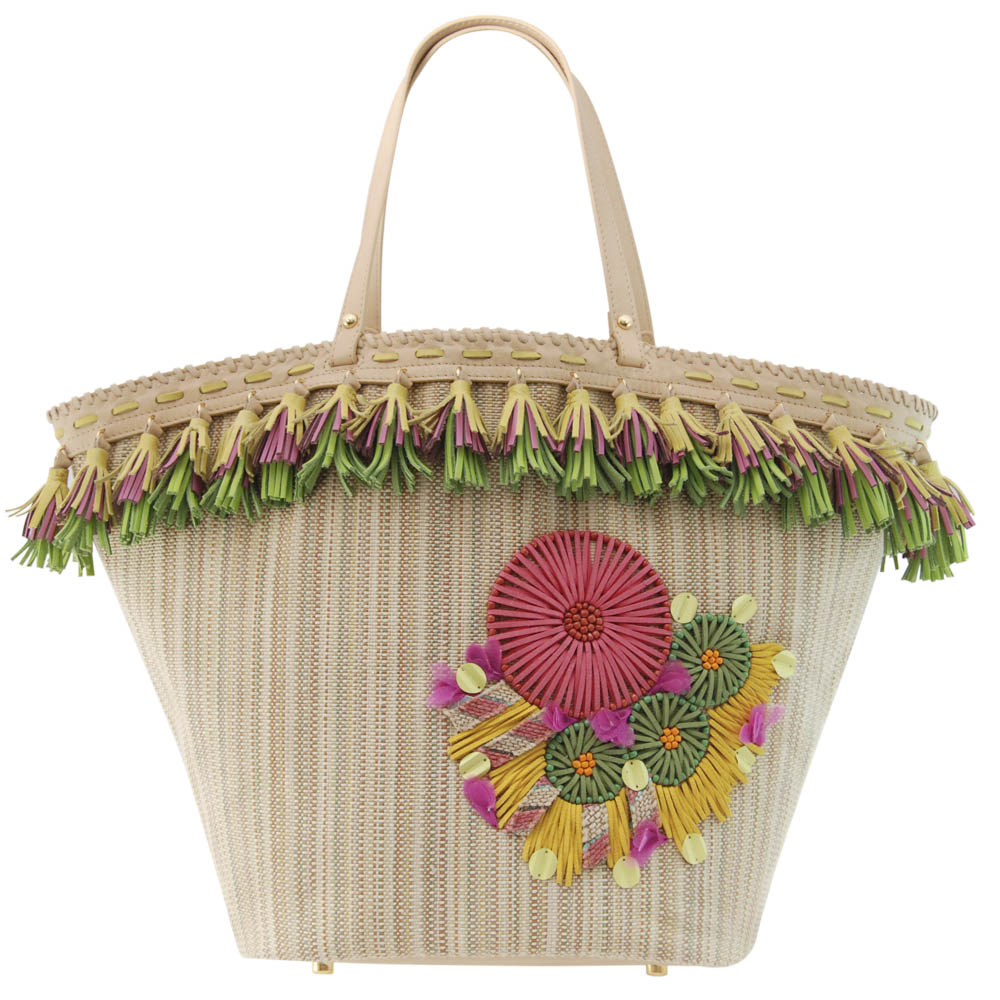GAURA: Giỏ bãi biển họa tiết