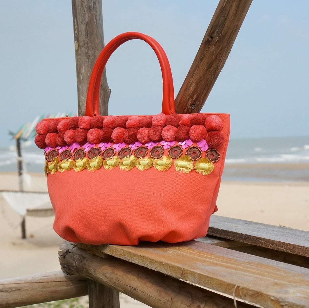 POPPY Embellished Summer Bucket