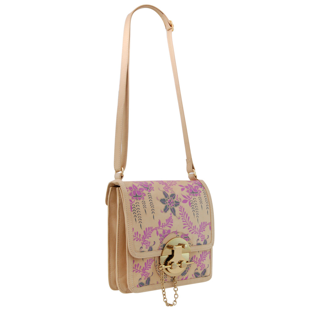 ALBA Printed Leather Satchel