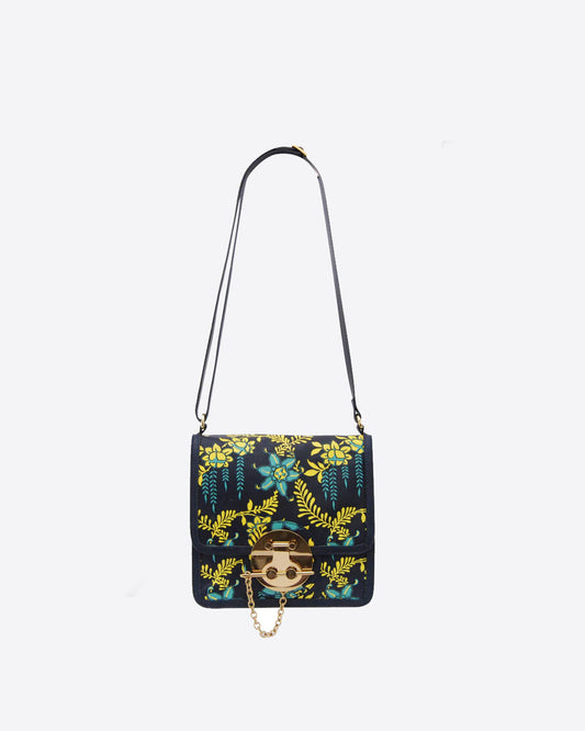 ALBA Printed Leather Satchel