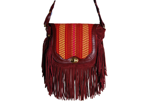 Maddie Hand-braided Crossbody Satchel