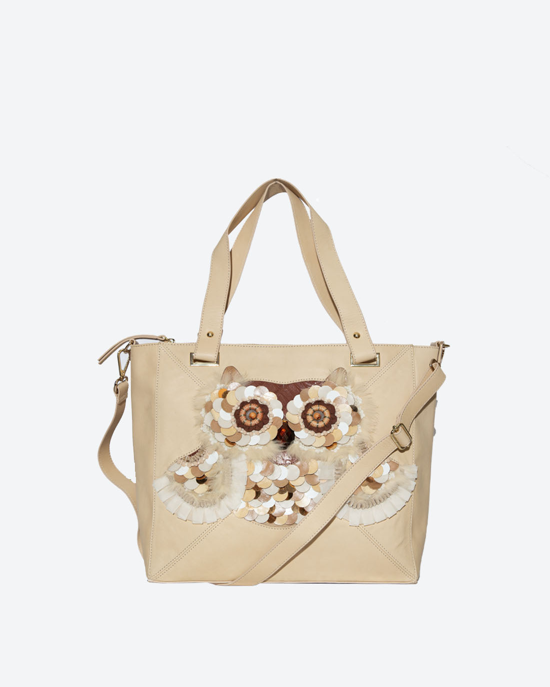 OWL: Applique Tote Bag
