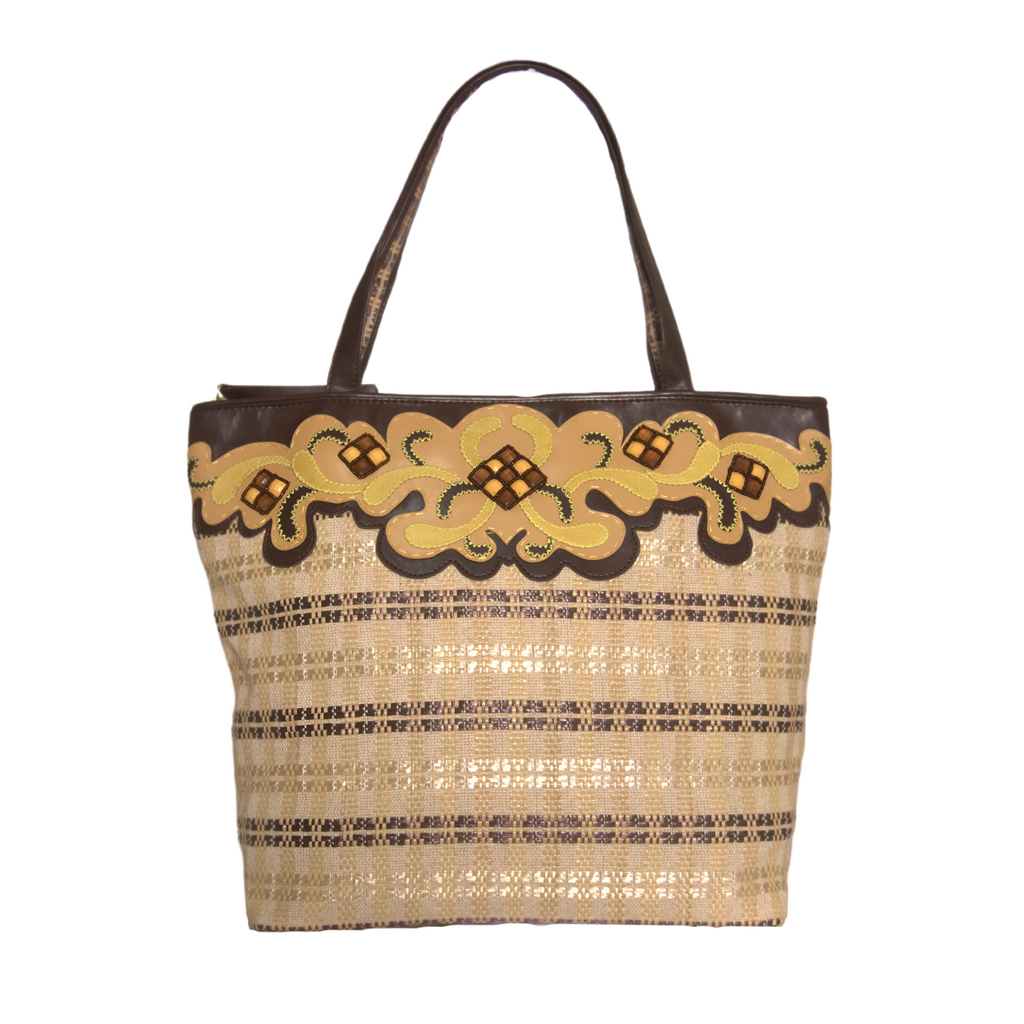 Cathay Applique Vegan Tote