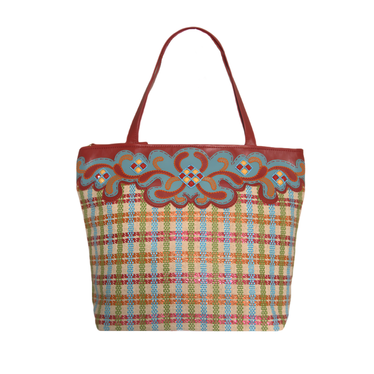 Cathay Applique Vegan Tote