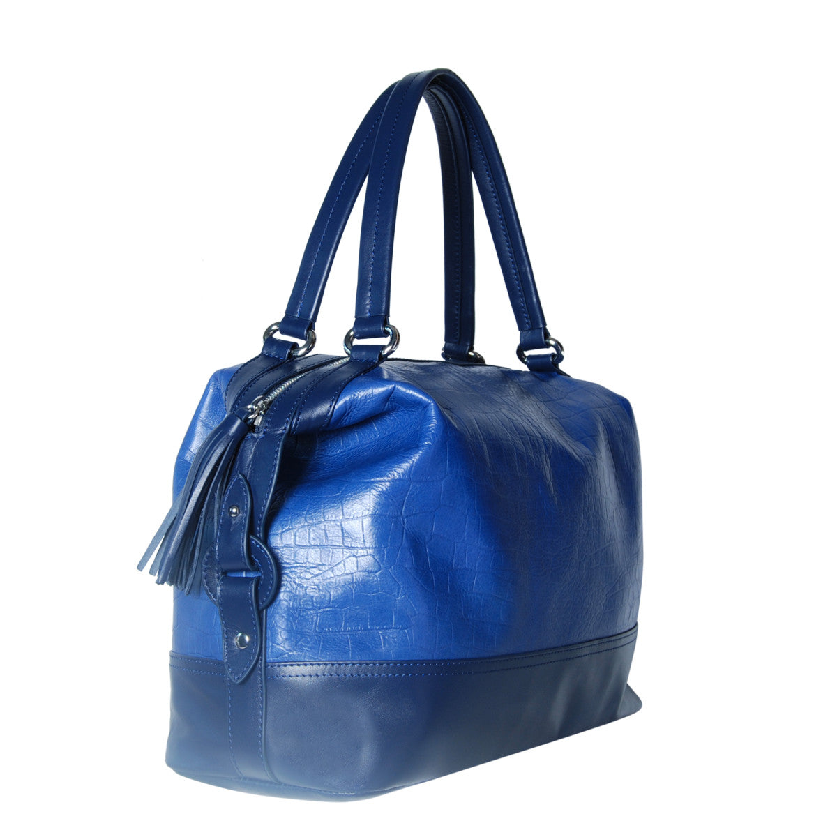 JOCELINE II: Leather Boston Bag